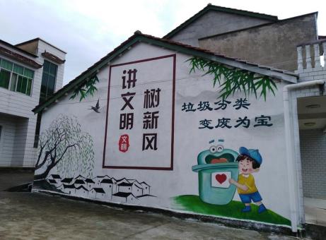 天门墙绘是现在流行的墙体广告