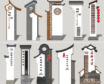 天门美丽乡村标识标牌有哪些分类？