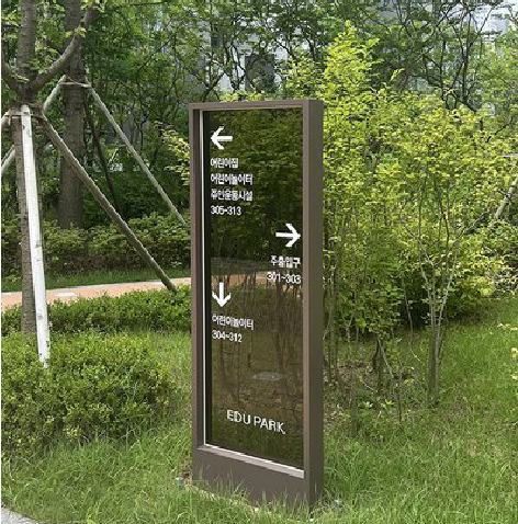 天门园区指示牌安排到位，指路清晰，出行不迷路。